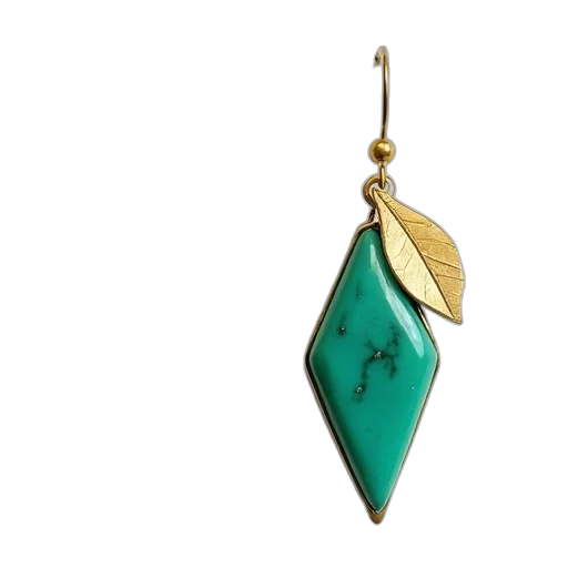 jewelry, pair, turquoise, green transparent PNG cut-out