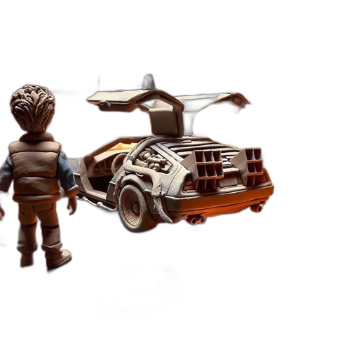 car, robot, weapon, 3d render transparent PNG cut-out