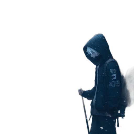 jacket, staff, sword, weapon transparent PNG cut-out