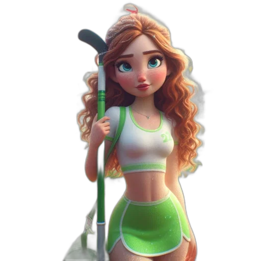 staff, 3d render, concept art, fantasy art transparent PNG cut-out
