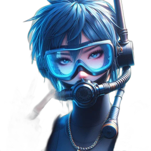 weapon, mask, robot, staff transparent PNG cut-out