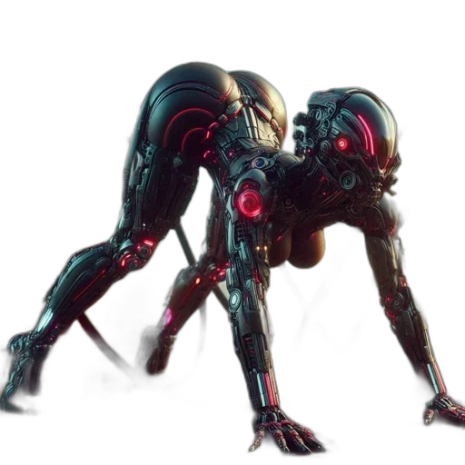 robot, creature, animal, weapon transparent PNG cut-out