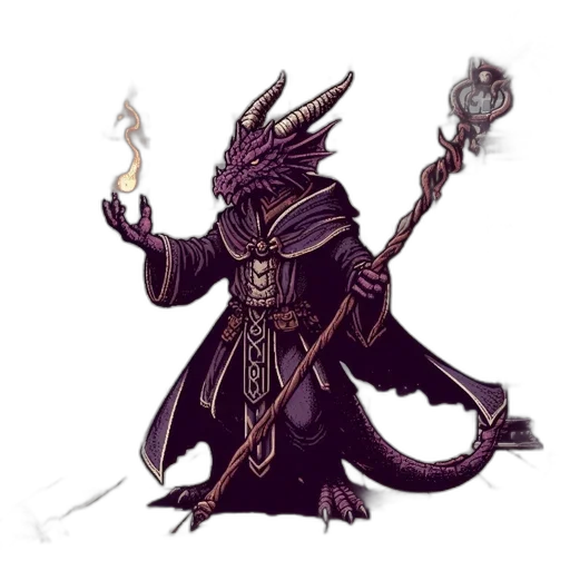 staff, dragon, concept art, fantasy art transparent PNG cut-out