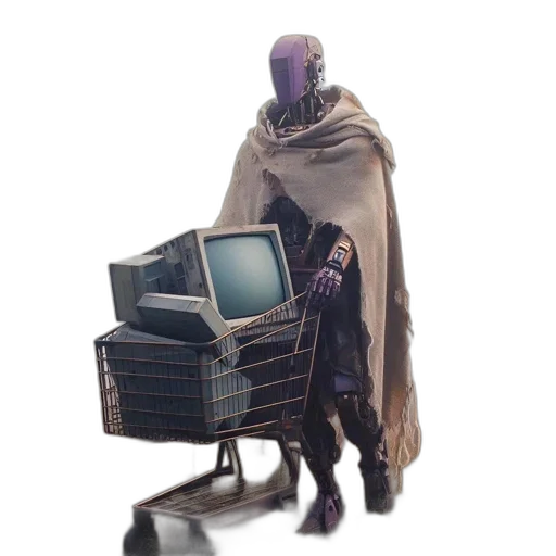 robot, furniture, jacket, creature transparent PNG cut-out