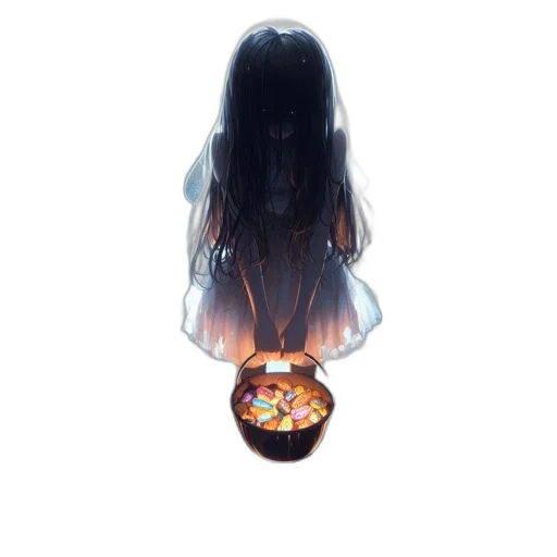 dress, mask, hair, crown transparent PNG cut-out