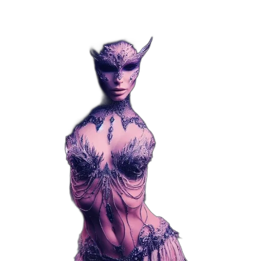 dress, creature, mask, dragon transparent PNG cut-out