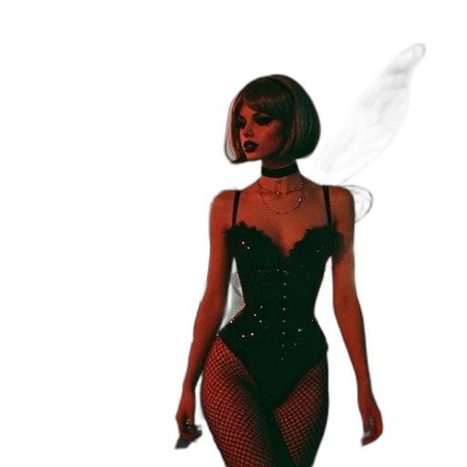 dress, mask, concept art, 3d render transparent PNG cut-out