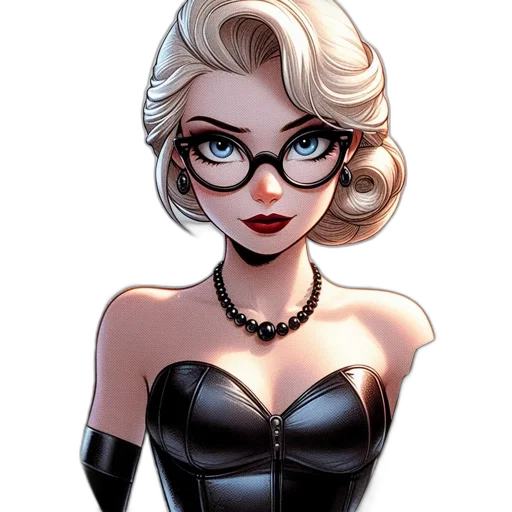 dress, comic book art, cartoon, concept art transparent PNG cut-out