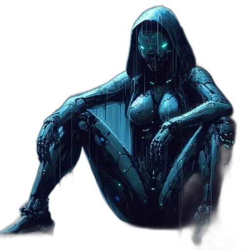 robot, mask, creature, dress transparent PNG cut-out