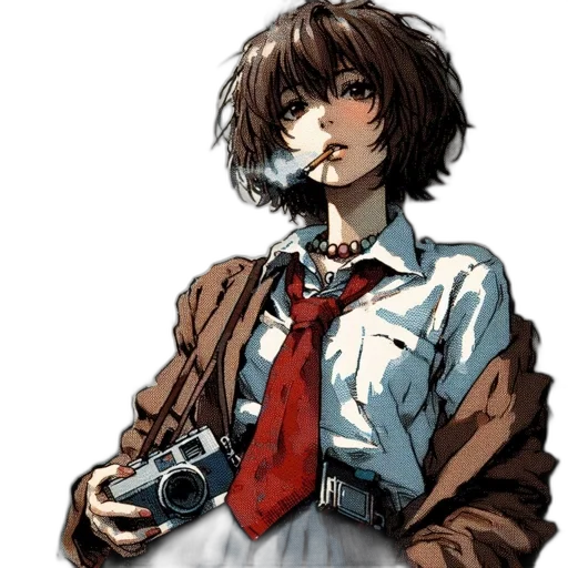 weapon, face, robot, jacket transparent PNG cut-out