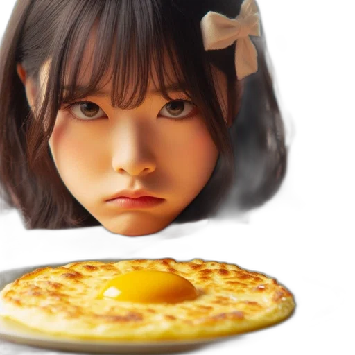 food, face, photorealistic, 3d render transparent PNG cut-out