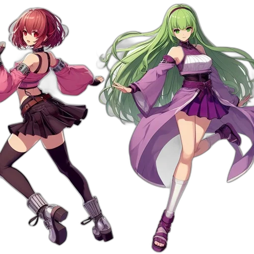 concept art, anime, pixel art, fantasy art transparent PNG cut-out