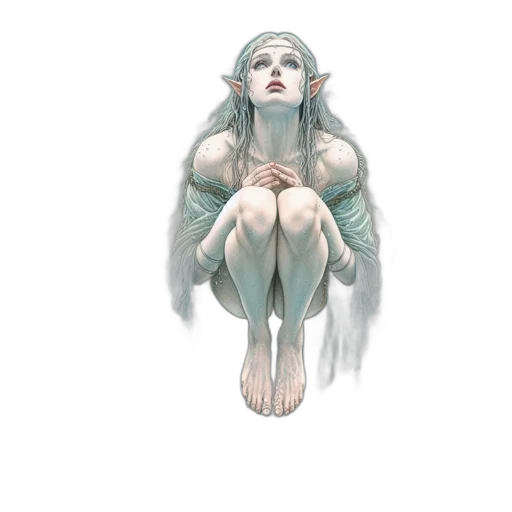 creature, face, dress, jewelry transparent PNG cut-out