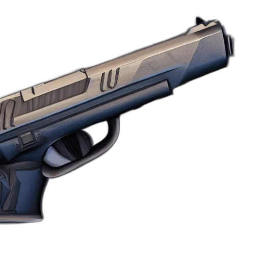 weapon, concept art, 3d render, pixel art transparent PNG cut-out
