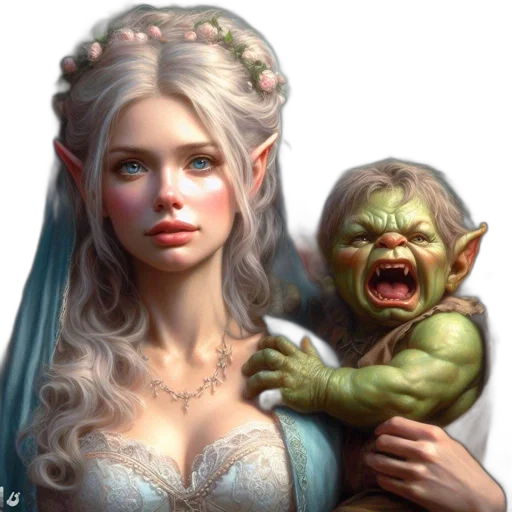 face, creature, fantasy art, concept art transparent PNG cut-out