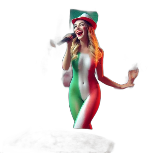 hat, dress, concept art, 3d render transparent PNG cut-out