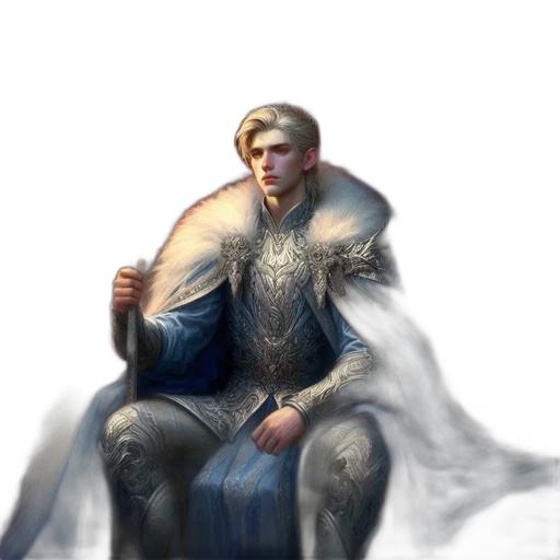 crown, sword, staff, face transparent PNG cut-out