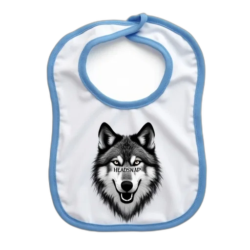 white, baby, bib, black transparent PNG cut-out