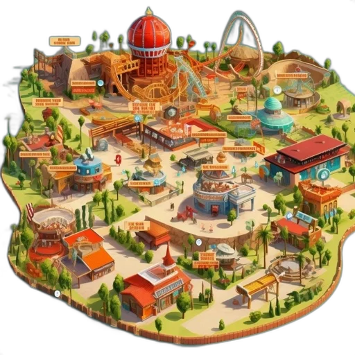 concept art, 3d render, fantasy art, earth tones transparent PNG cut-out