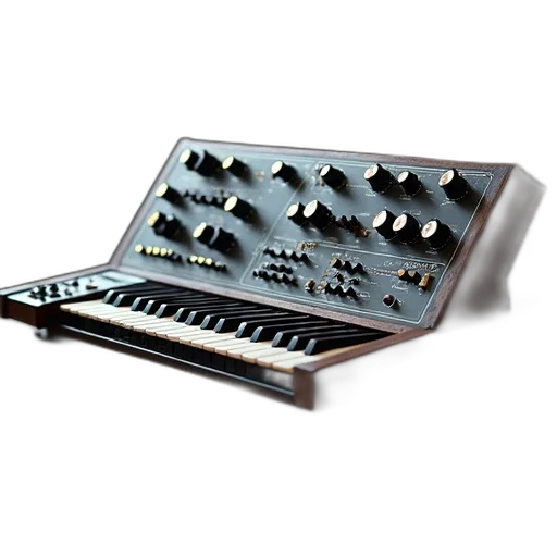 moog, synthesizer transparent PNG cut-out