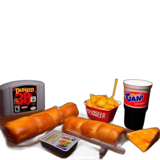 food, robot, 3d render, concept art transparent PNG cut-out