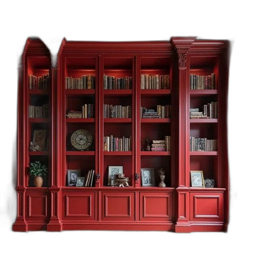 furniture, 3d render, red, fire transparent PNG cut-out
