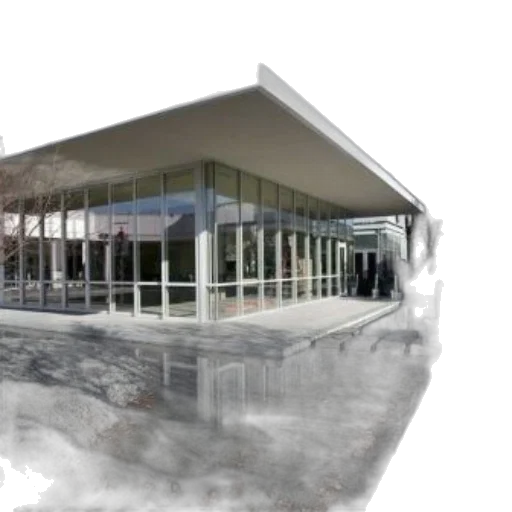 building, 3d render, concept art, modernist transparent PNG cut-out