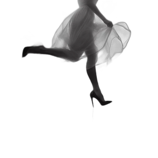 dress, shoes, mask, flower transparent PNG cut-out