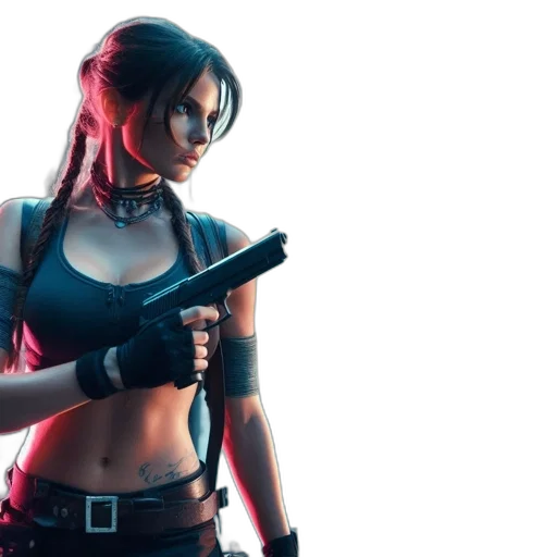 weapon, cyberpunk, concept art, comic book art transparent PNG cut-out