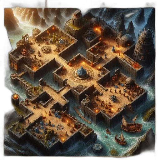 concept art, fantasy art, 3d render, pixel art transparent PNG cut-out