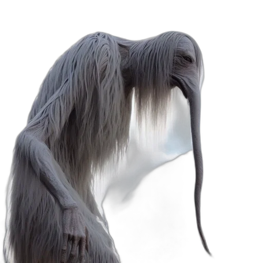 creature, hair, animal, mask transparent PNG cut-out