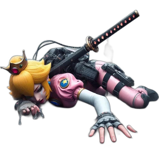 weapon, robot, staff, creature transparent PNG cut-out
