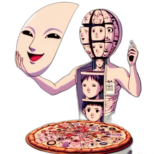 food, face, mask, robot transparent PNG cut-out