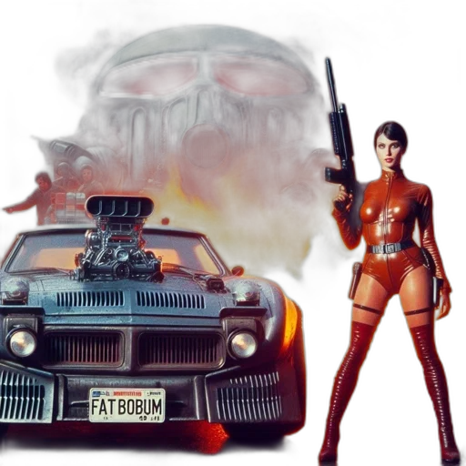 car, weapon, concept art, comic book art transparent PNG cut-out