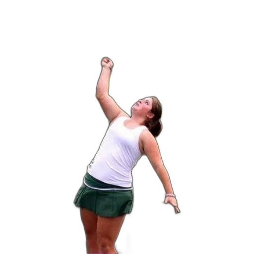 staff, woman, white, tank transparent PNG cut-out