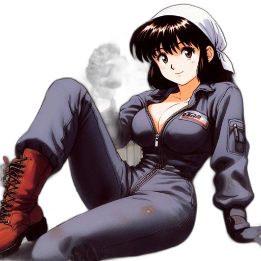 jacket, weapon, anime, concept art transparent PNG cut-out