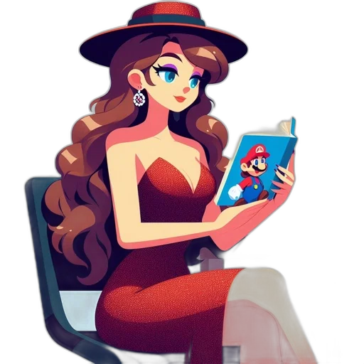 hat, dress, crown, face transparent PNG cut-out