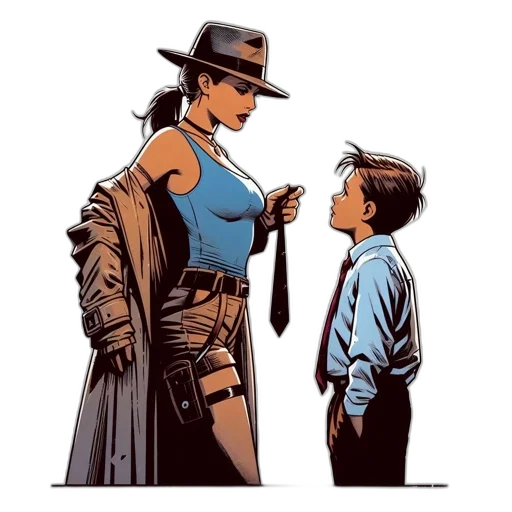 hat, comic book art, concept art, two transparent PNG cut-out