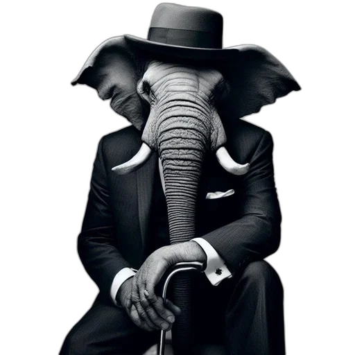 animal, hat, creature, jacket transparent PNG cut-out