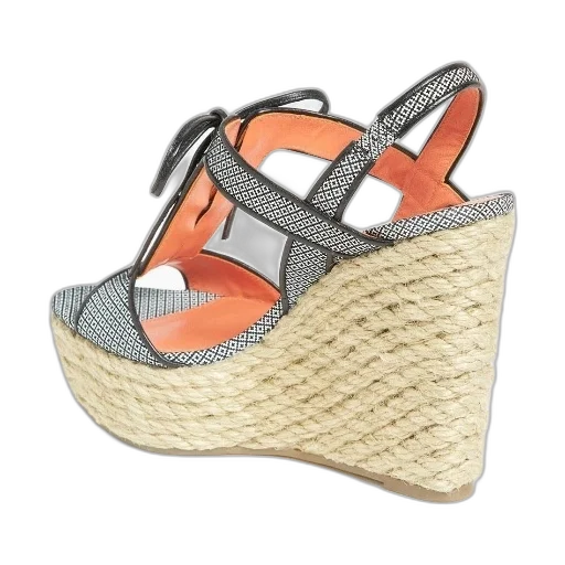 shoes, stylish, wedge, sandal transparent PNG cut-out