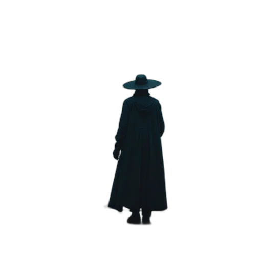 hat, staff, jacket, mask transparent PNG cut-out
