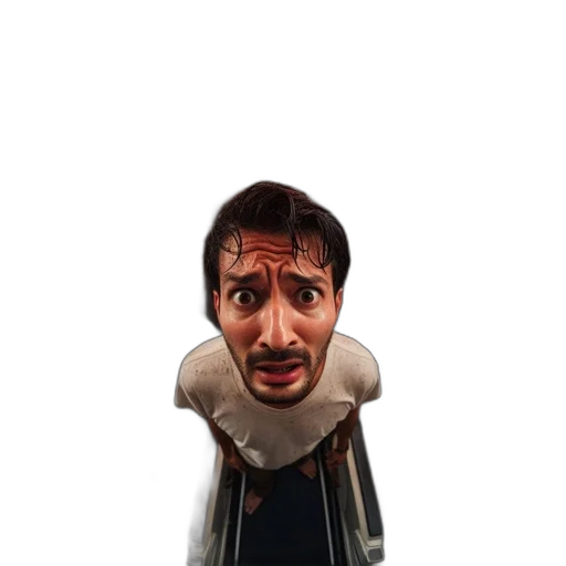 face, mask, jacket, staff transparent PNG cut-out