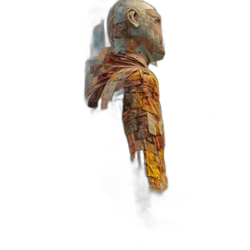 mask, robot, staff, creature transparent PNG cut-out