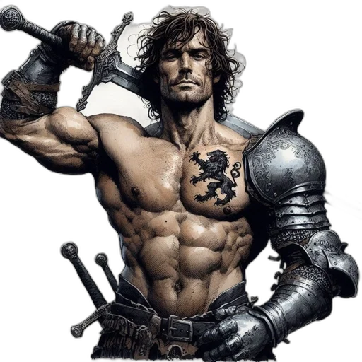 sword, weapon, fantasy art, comic book art transparent PNG cut-out