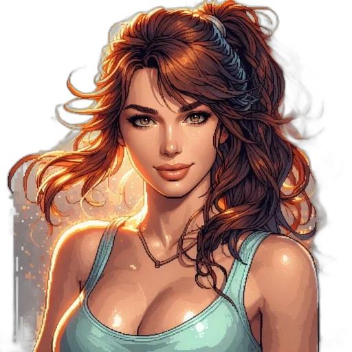 dress, face, jewelry, fantasy art transparent PNG cut-out