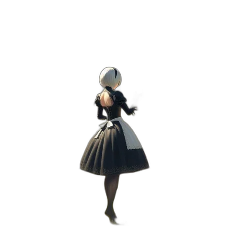 dress, staff, robot, hat transparent PNG cut-out