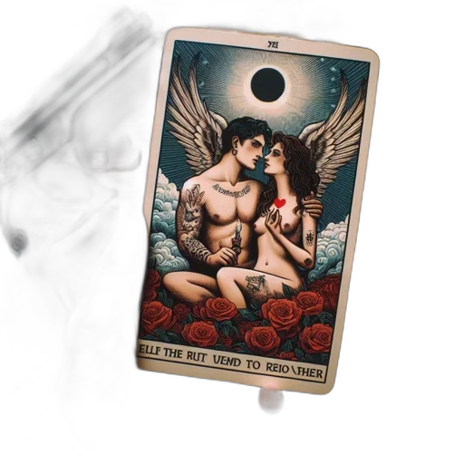 tarot, card, titled, all transparent PNG cut-out