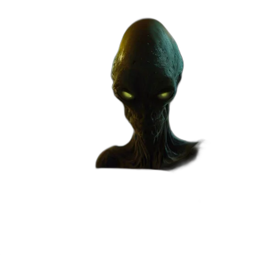 creature, mask, face, staff transparent PNG cut-out