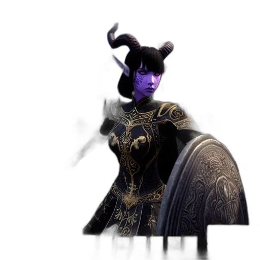 dragon, staff, mask, weapon transparent PNG cut-out