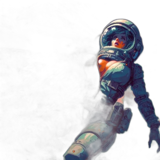 robot, concept art, fantasy art, comic book art transparent PNG cut-out